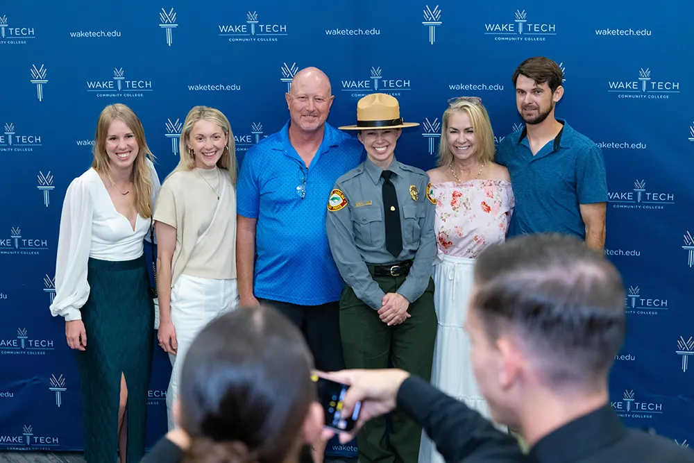 Fifteen cadets graduated from Wake Tech's Basic Law Enforcement Training Academy on May 20, 2025. (Court Johnson/Wake Tech)