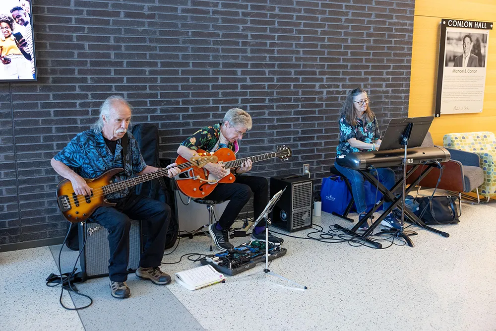 Wake Tech's popular Bakers' Row event featured a band.