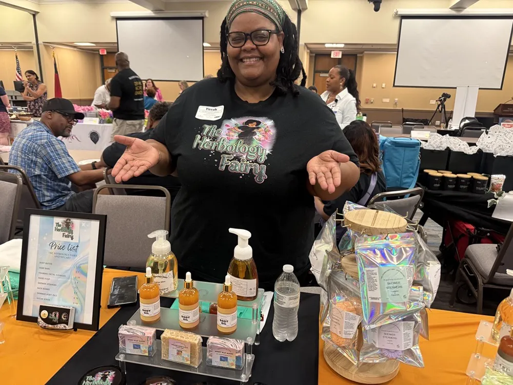 Dozens of entrepreneurs who graduated from the LaunchWakeCounty program showcased their products and services at an Alumni Vendor Expo at Wake Tech.