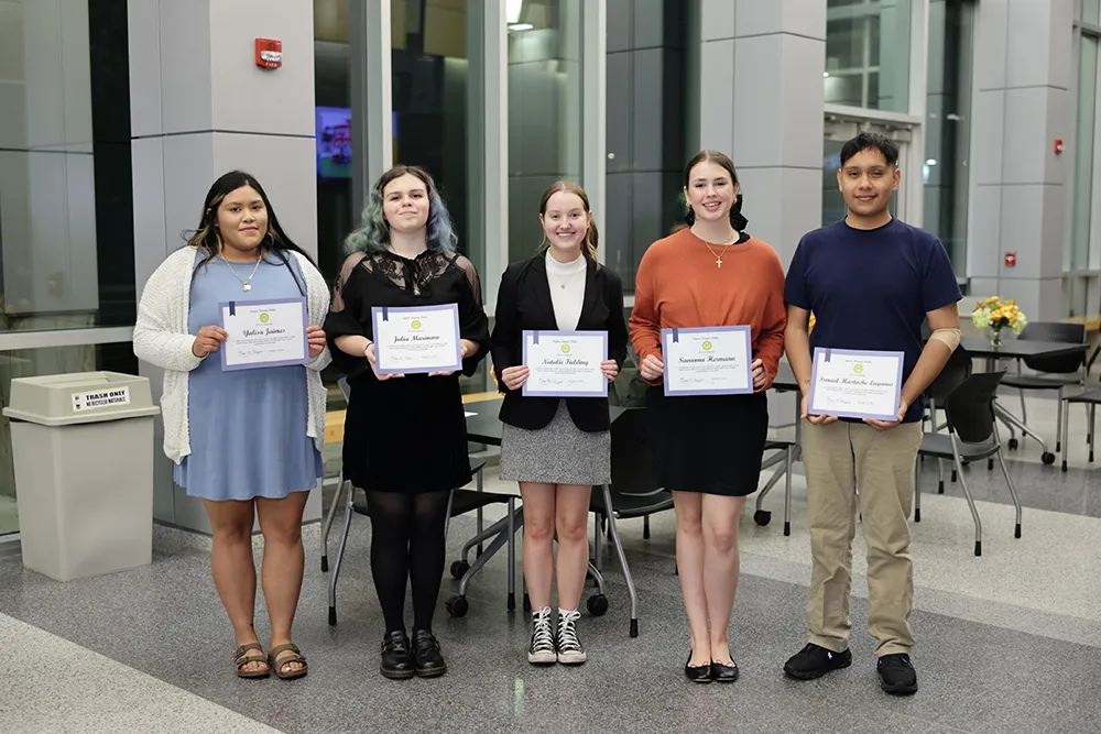 Twelve Wake Tech students were inducted into Sigma Kappa Delta, the national honor society for English and literature excellence at two-year colleges.