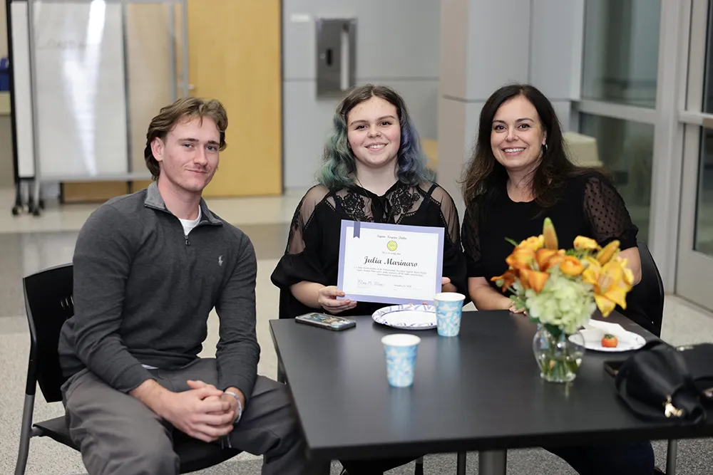 Twelve Wake Tech students were inducted into Sigma Kappa Delta, the national honor society for English and literature excellence at two-year colleges.