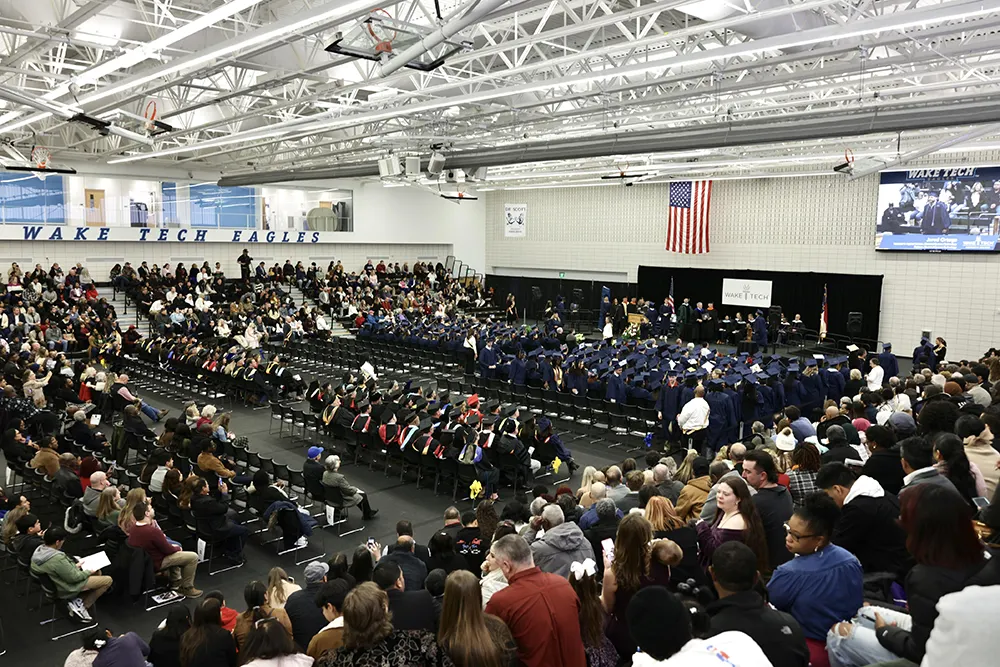 Hundreds of Wake Tech graduates celebrated their accomplishments at Fall Commencement.
