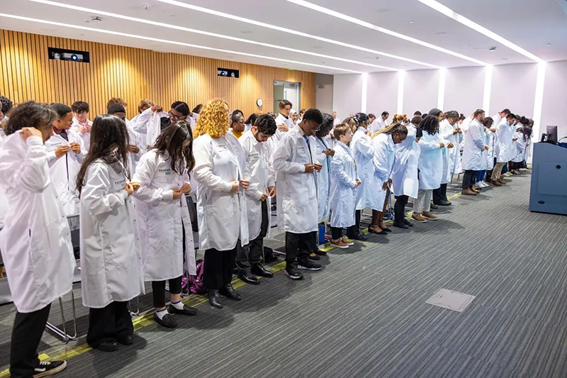 Biotech Students Receive Lab Coats