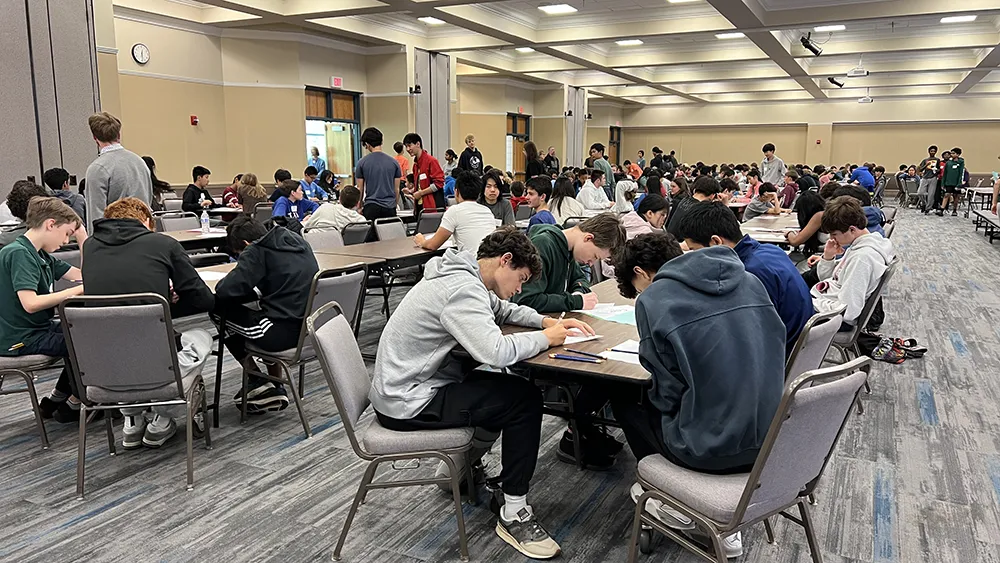 More than 200 of the area's brightest middle and high school students competed in the annual North Carolina Regional Math Contest.