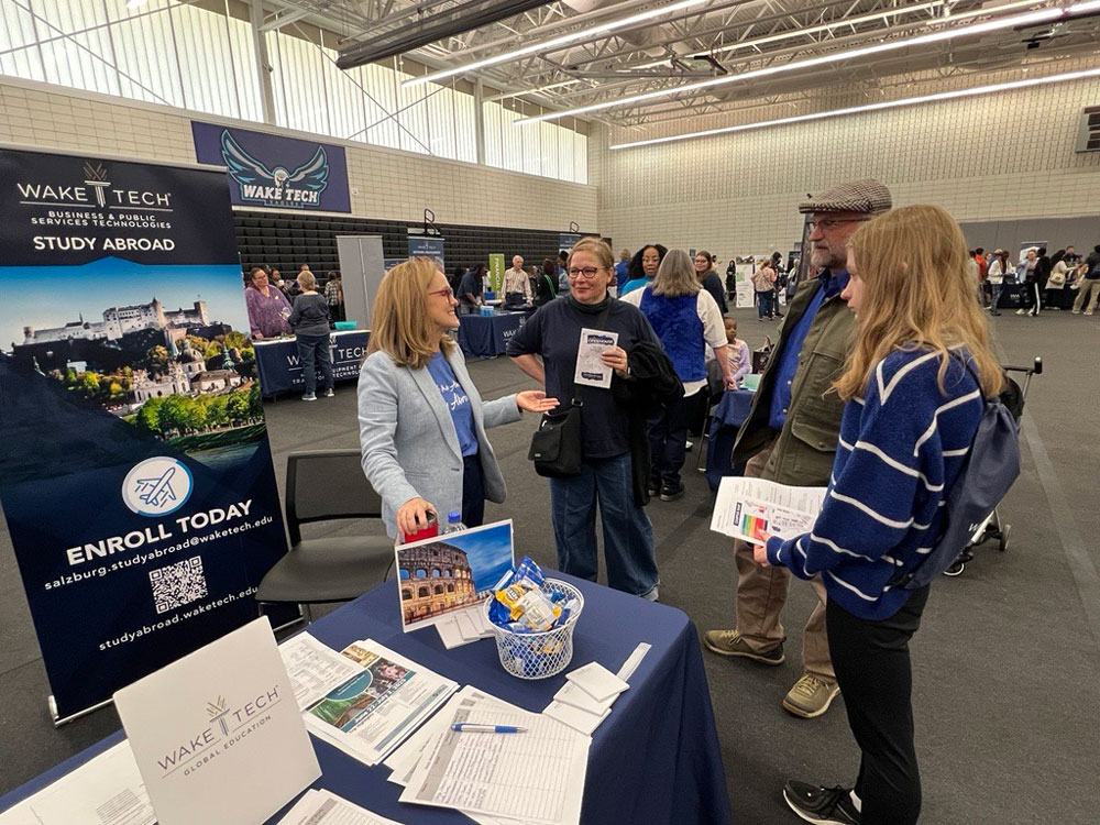 Prospective students gather information during Wake Tech's Open House.