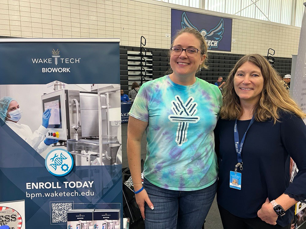 Prospective students gather information during Wake Tech's Open House.