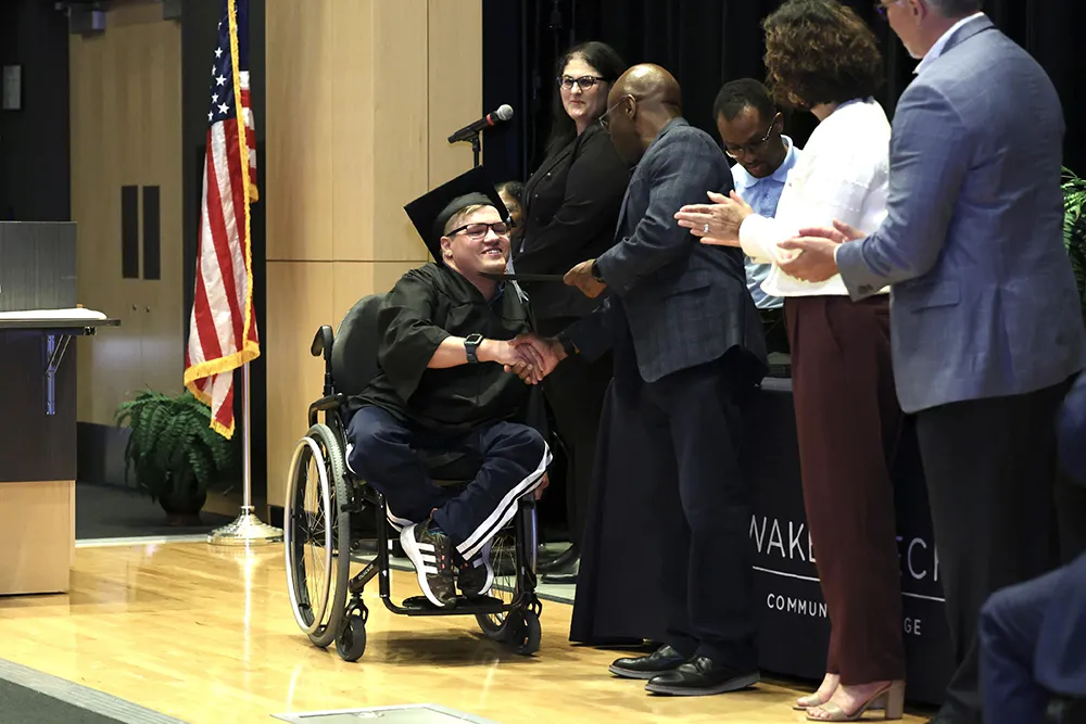Graduates of Wake Tech's Pathfinder program celebrated their accomplishments at a June 19, 2025, commencement ceremony.