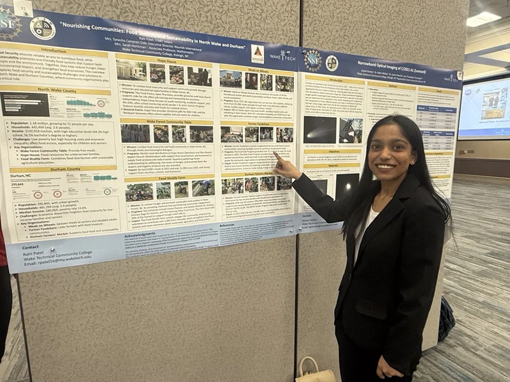 Student researchers in Wake Tech's START program present their findings at the Fall 2024 Student Showcase.Research Discoveries