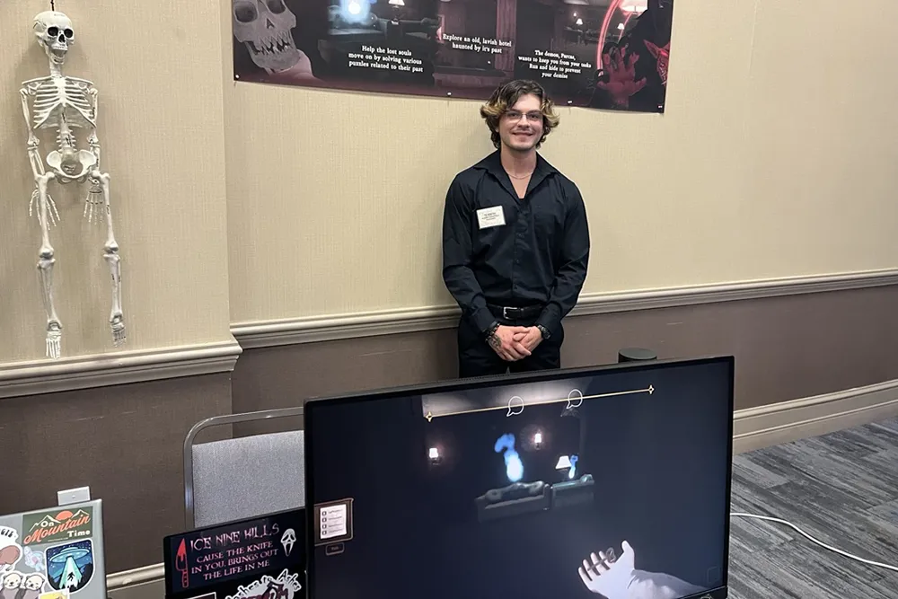 Wake Tech student Alden Chappell got a paid internship with a video game maker based on his work in the Simulation and Game Development program's capstone project.