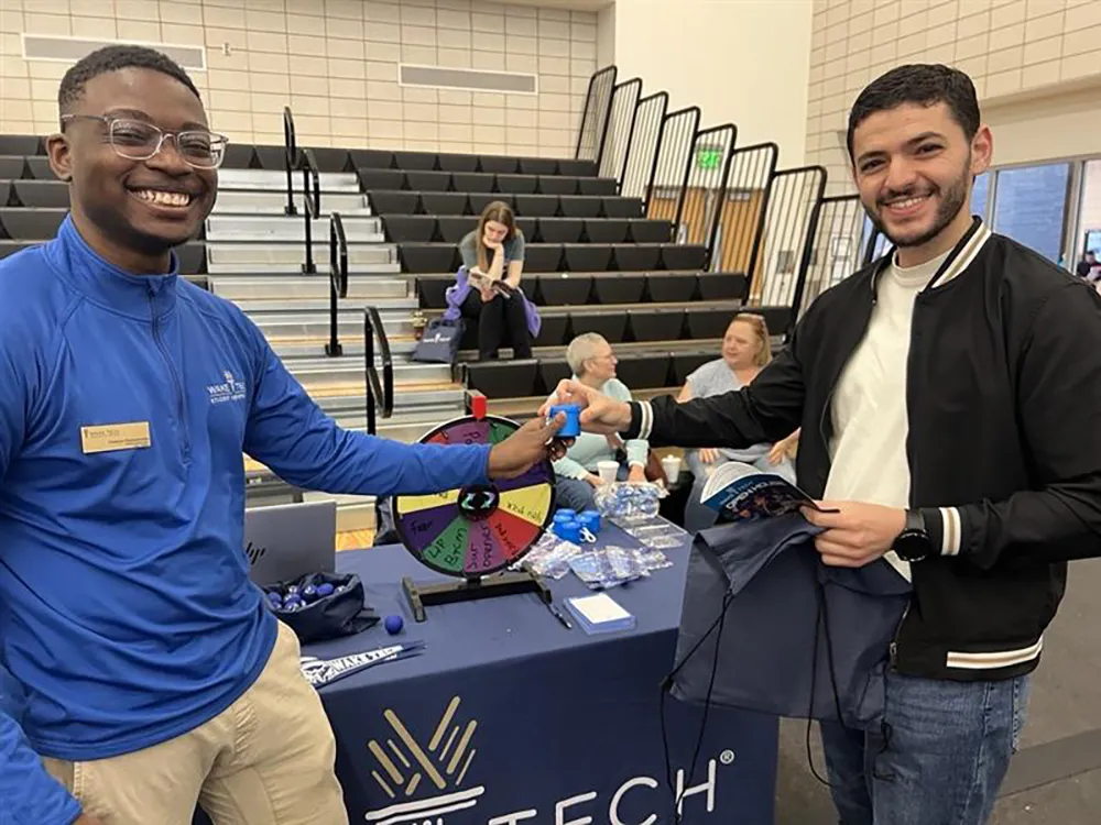 Prospective Wake Tech students attend the 2025 Spring Open House.