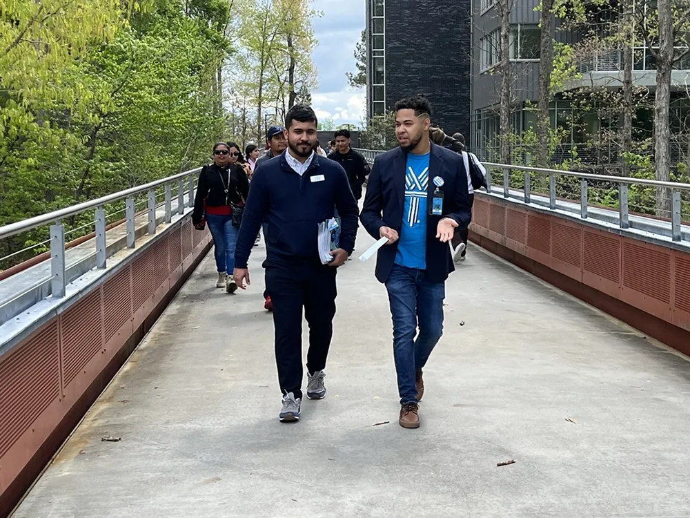 Prospective Wake Tech students attend the 2025 Spring Open House.