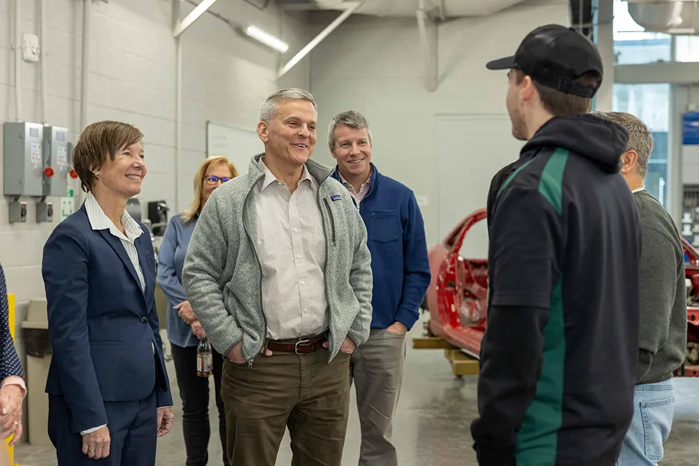Governor Stein Visits Wake Tech to Promote Technical Education