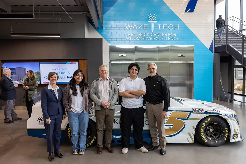Governor Stein Visits Wake Tech to Promote Technical Education