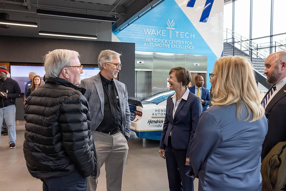 Governor Stein Visits Wake Tech to Promote Technical Education