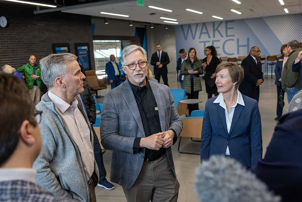 Governor Stein Visits Wake Tech to Promote Technical Education