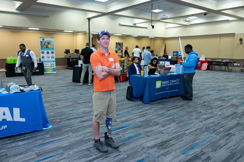 More than 100 veterans and active-duty military personnel attended the Veterans Employment and Resource Summit at Wake Tech.