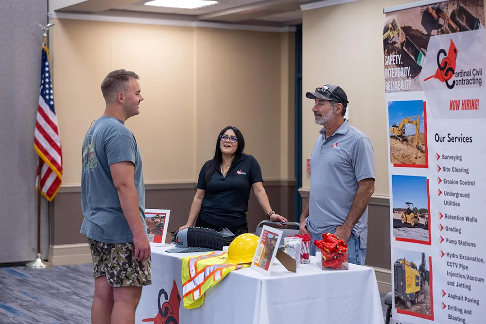 More than a dozen employers and organizations offering support services specifically designed for veterans and military members met with veterans and active-duty personnel at the Veterans Employment and Resource Summit at Wake Tech.