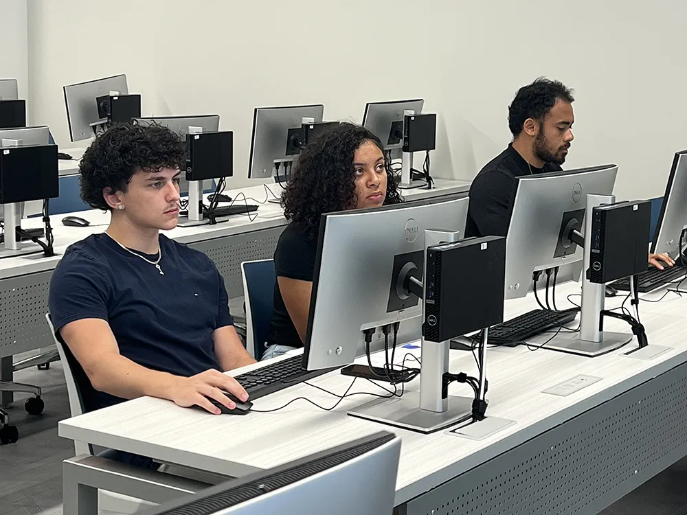 Prospective students attend an Open House at Wake Tech East.