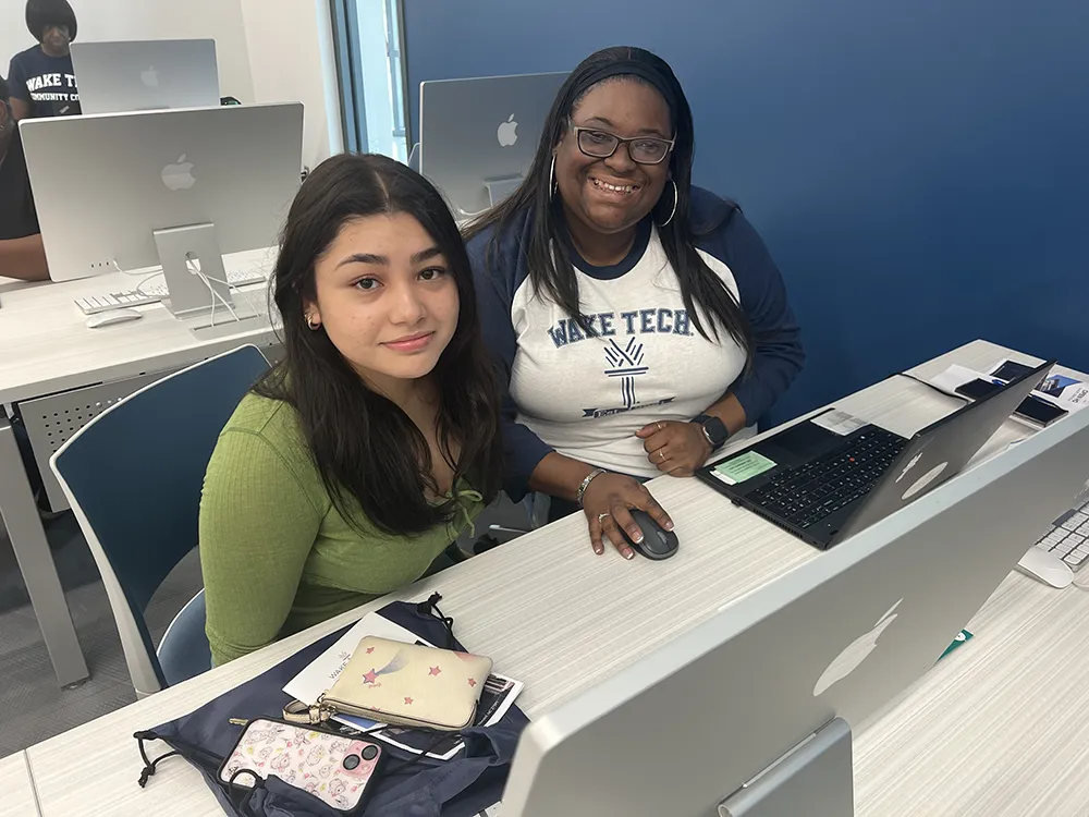 Prospective students attend an Open House at Wake Tech East.