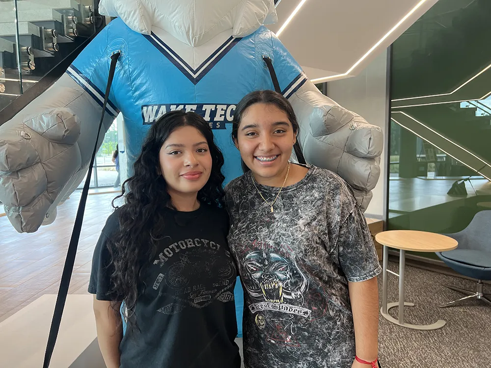 Prospective students attend an Open House at Wake Tech East.