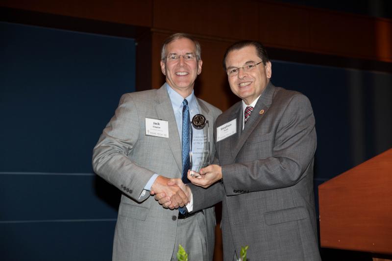 Jack Clayton, Wells Fargo Regional President; Dr. Stephen Scott, WTCC President