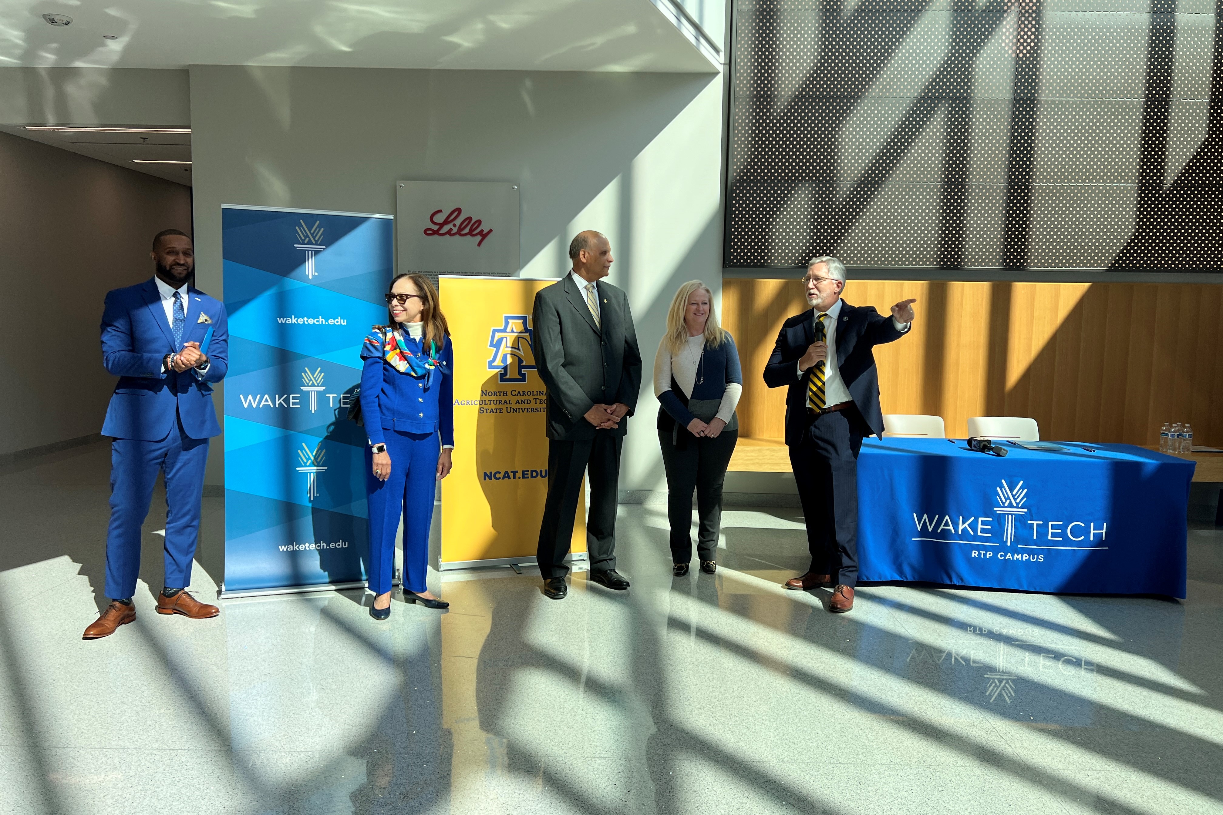 Wake Tech and N.C. A&T University Sign Technology Education Partnership