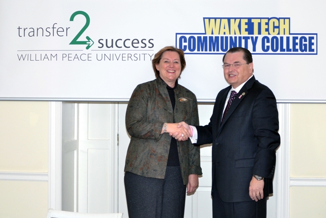 Wake Tech Announces New Partnership with William Peace University