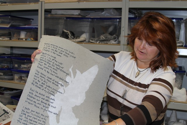 Military Veterans Turn Old Uniforms into Art