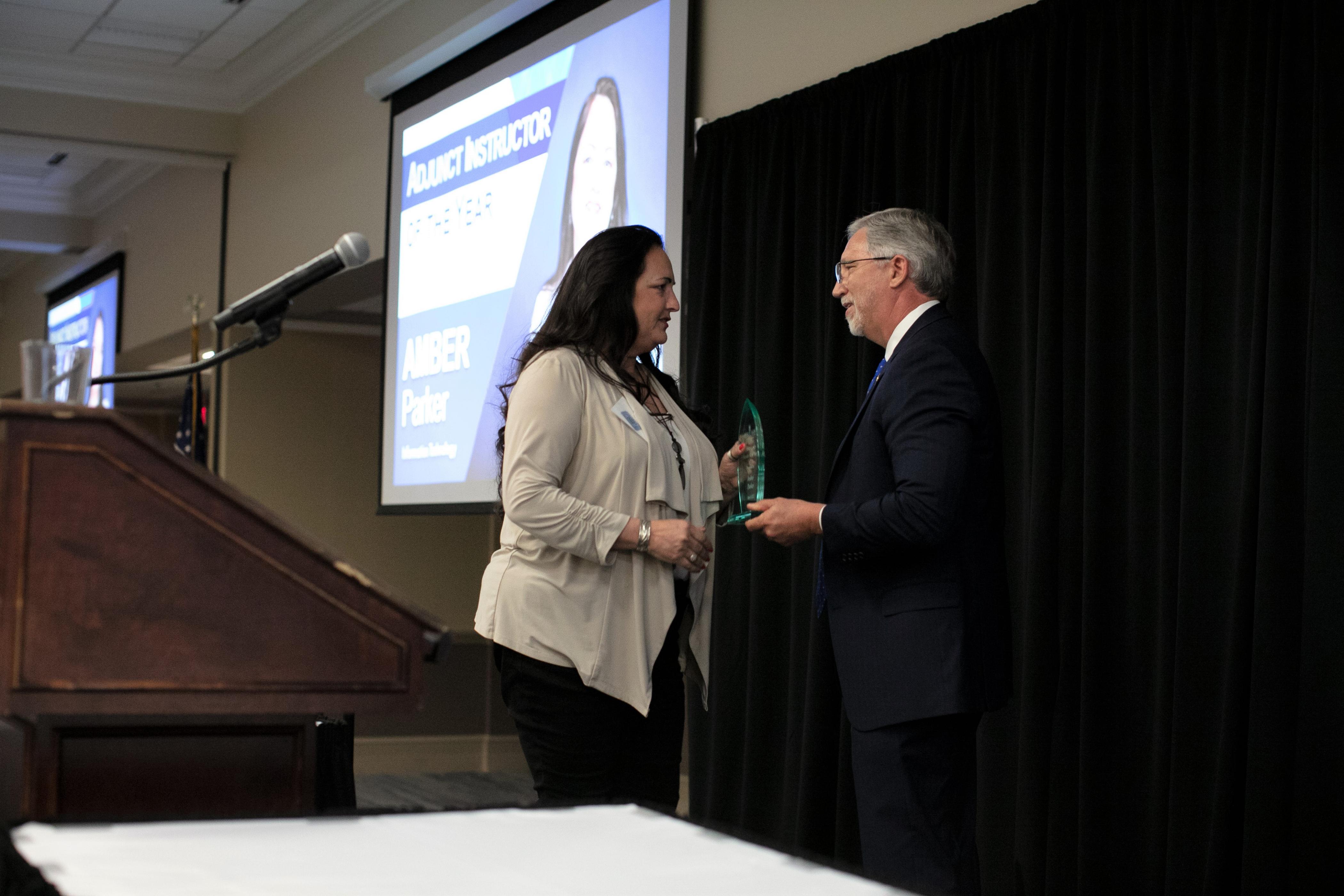 Amber Parker, Adjunct Teacher of the Year