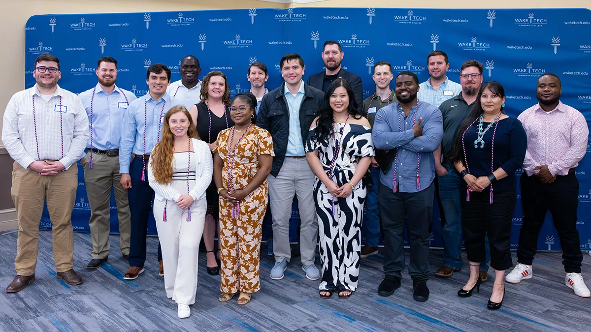 Wake Tech honored dozens of service members and veterans before they graduate.