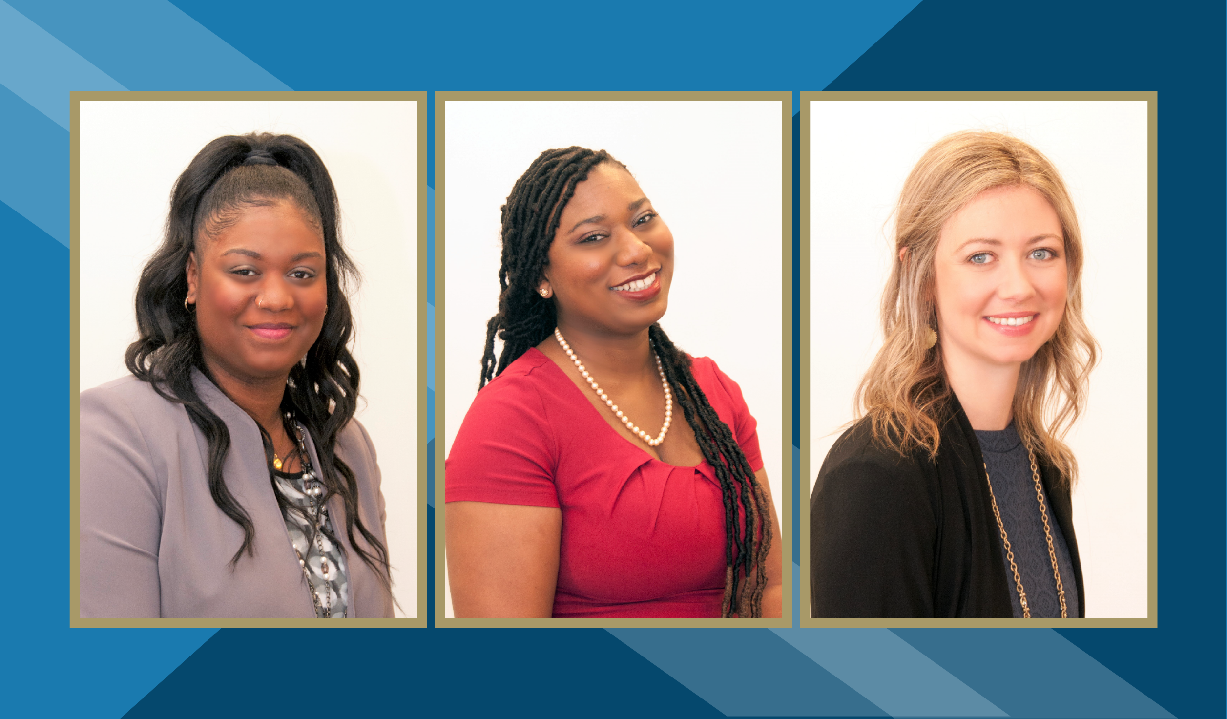 Shabria, Khadijah and Portia, Wake Tech students 