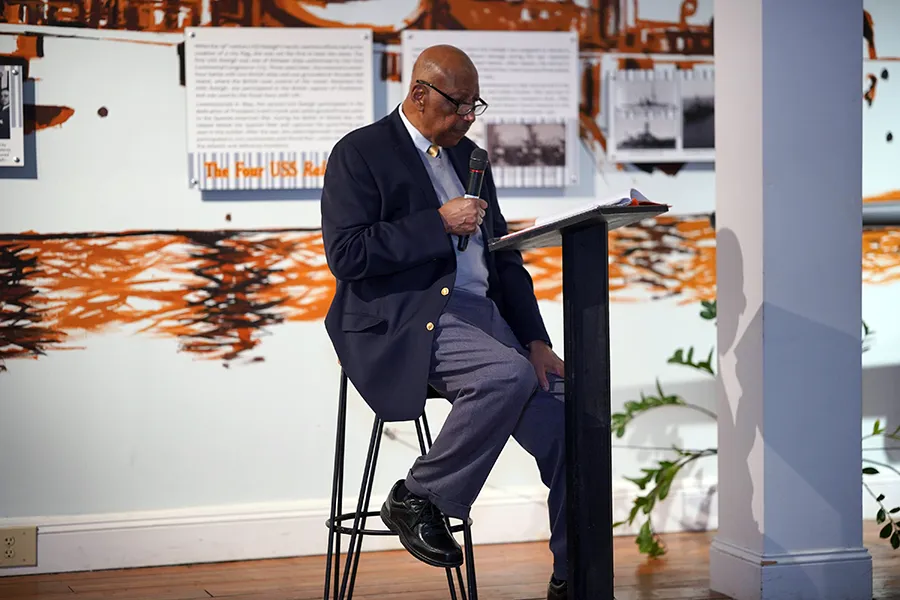  Joseph Holt Jr. spoke on his experience to integrate the Raleigh school system at the annual "A Night at the Museum" event.