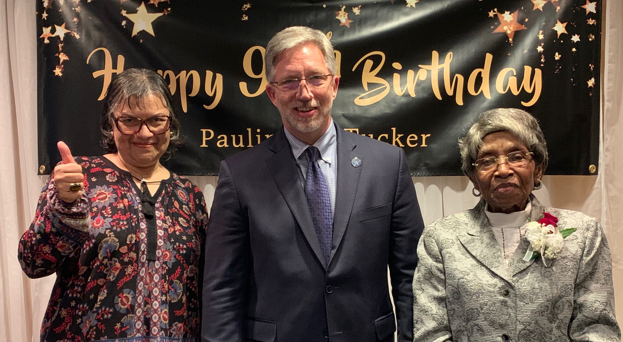 Wake Tech President Dr. Scott Ralls was also there to bring well-wishes from the college. “Your achievement is a landmark in the history of Wake Technical Community College,” said Dr. Ralls. “You’re an inspiration to your family, Wake Tech students, and the entire Wake Tech family.”