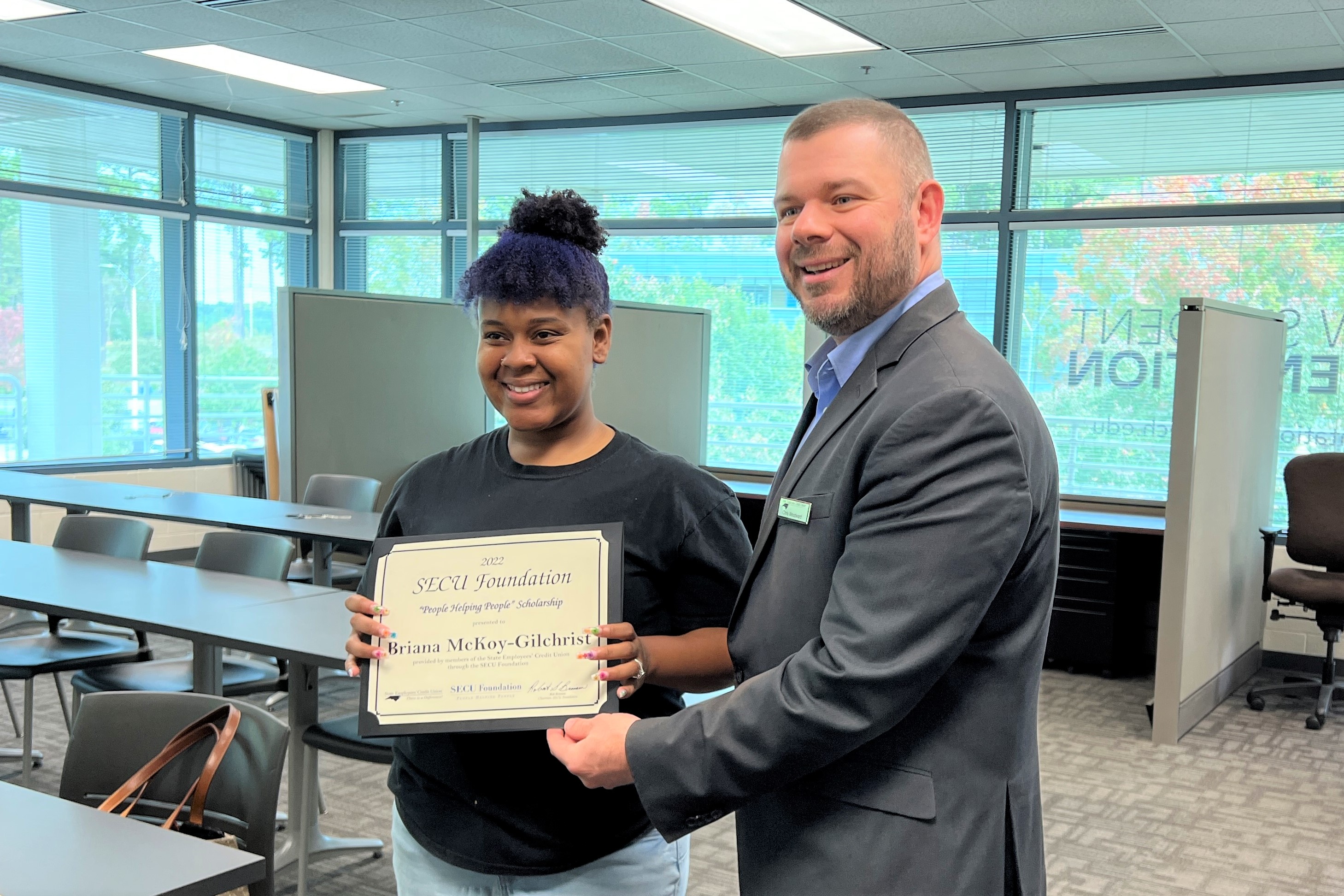 Two Students Selected for “People Helping People” Scholarship