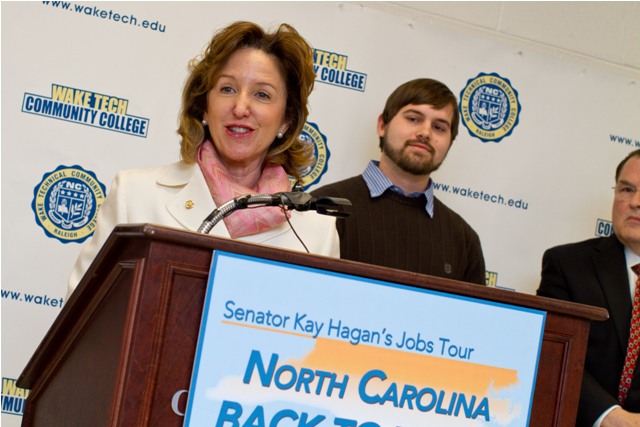 Wake Tech Hosts U.S. Senator Kay Hagan