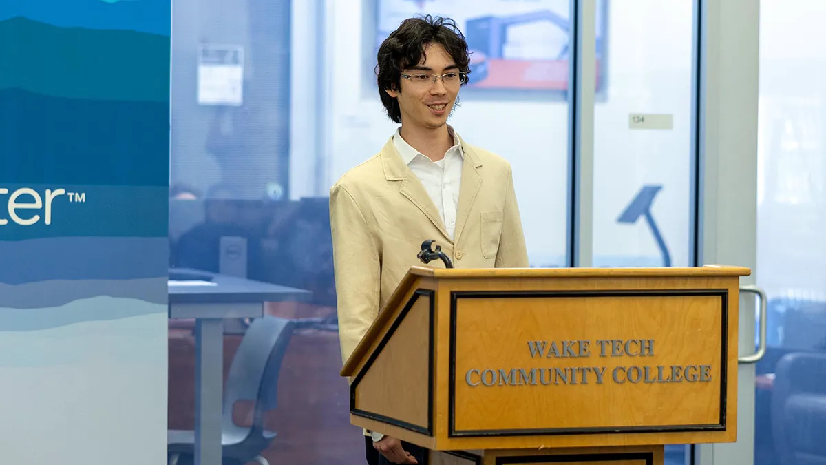 Wake Tech student Ken Vreeland speaks about how the Student Money Management program has helped him.