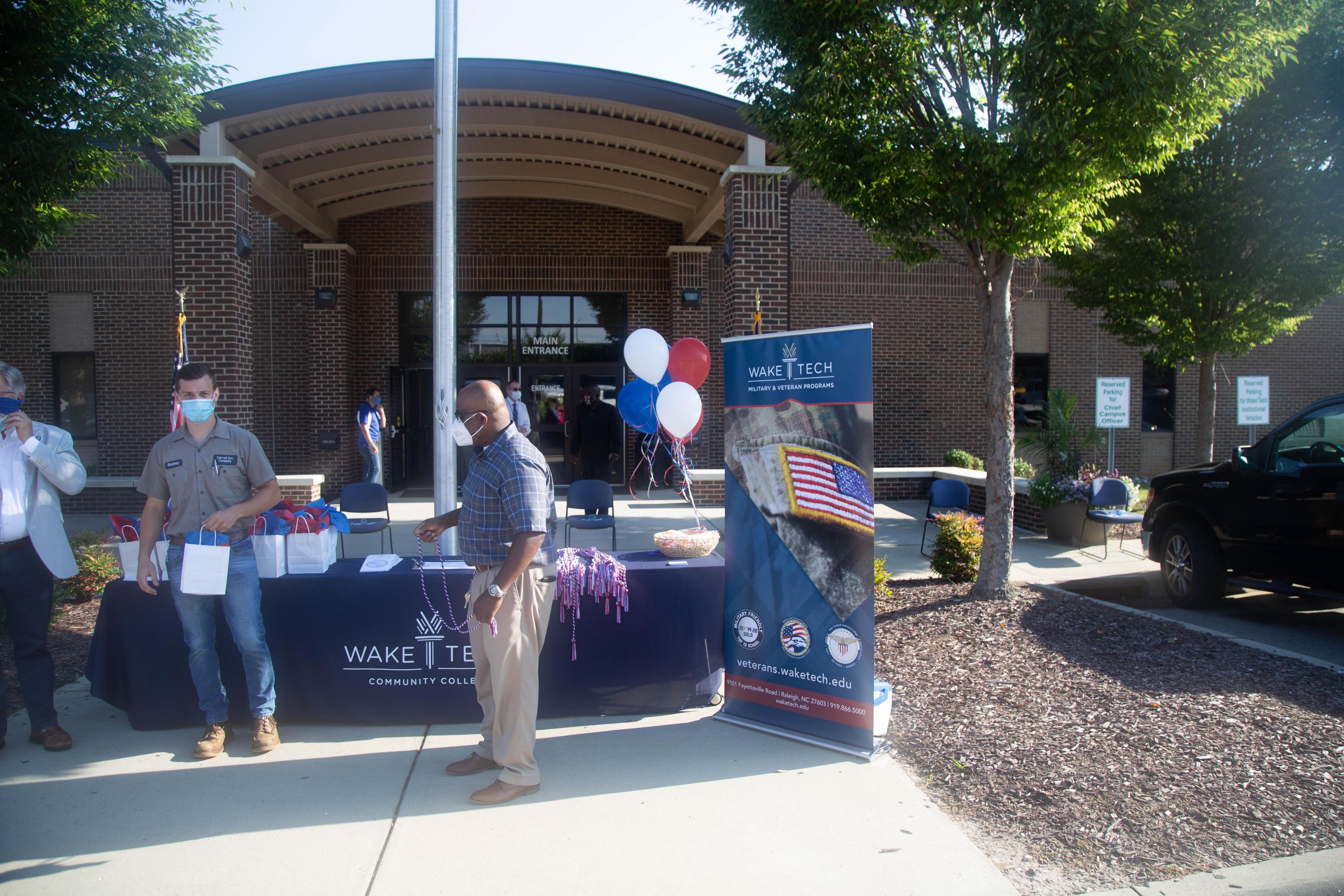 Wake Tech Hosts Curbside Graduation Celebration for Student Veterans