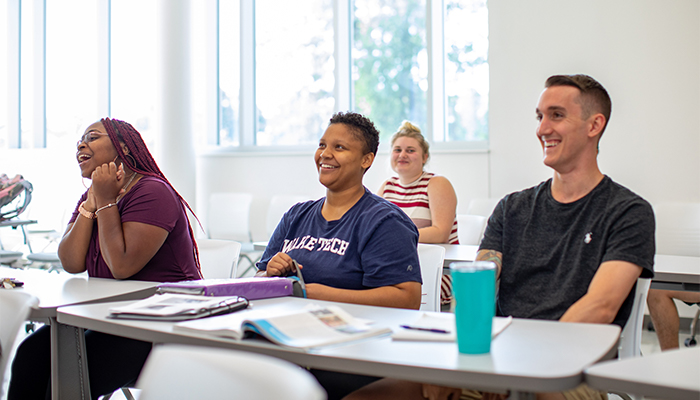 “Spring Ahead” Classes Fast-Track Students to Degree - Wake Tech students in a classroom 