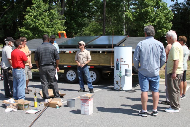 Wake Tech Students Learn to Install Solar Panels