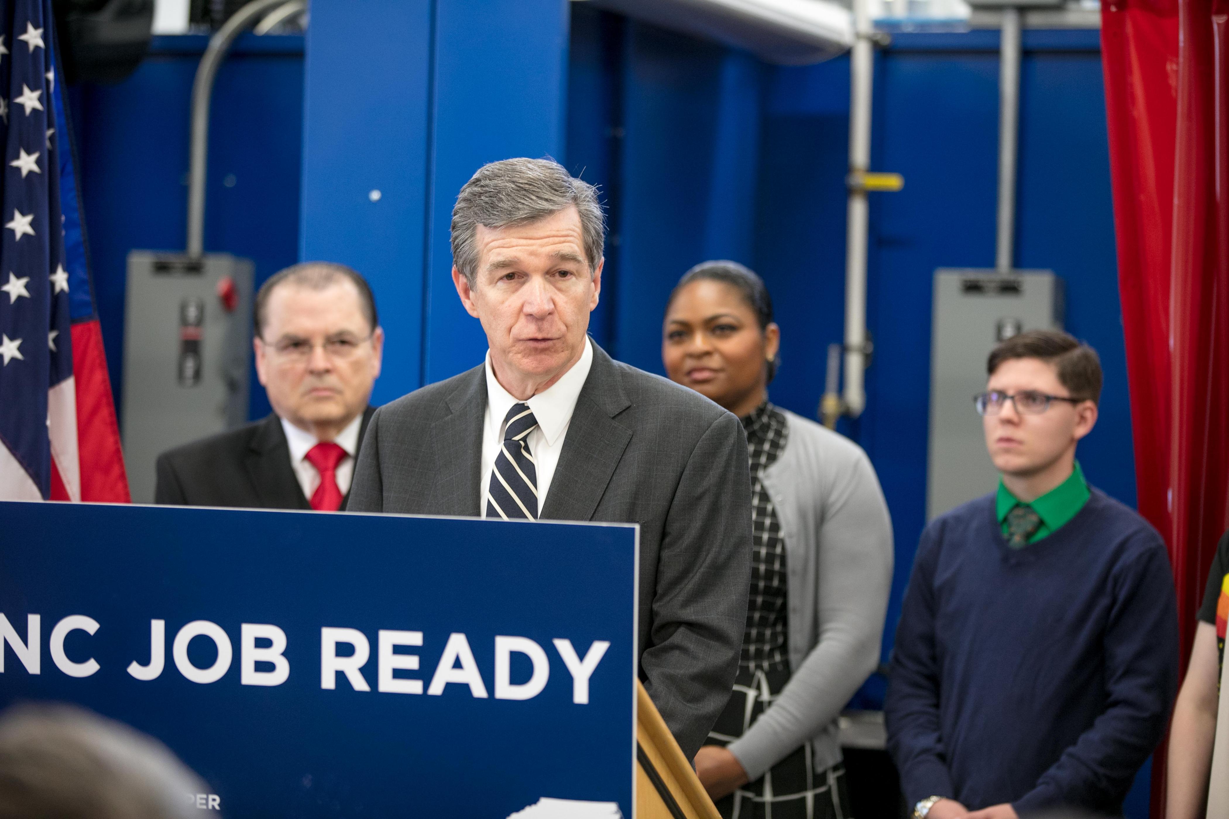 NC Governor Highlights Workforce Training at Northern Wake Campus