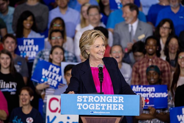 Hillary Clinton Visits Wake Tech