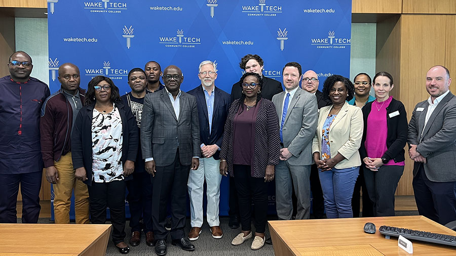 A delegation from Cameroon's Ministry of Higher Education visits Wake Tech.