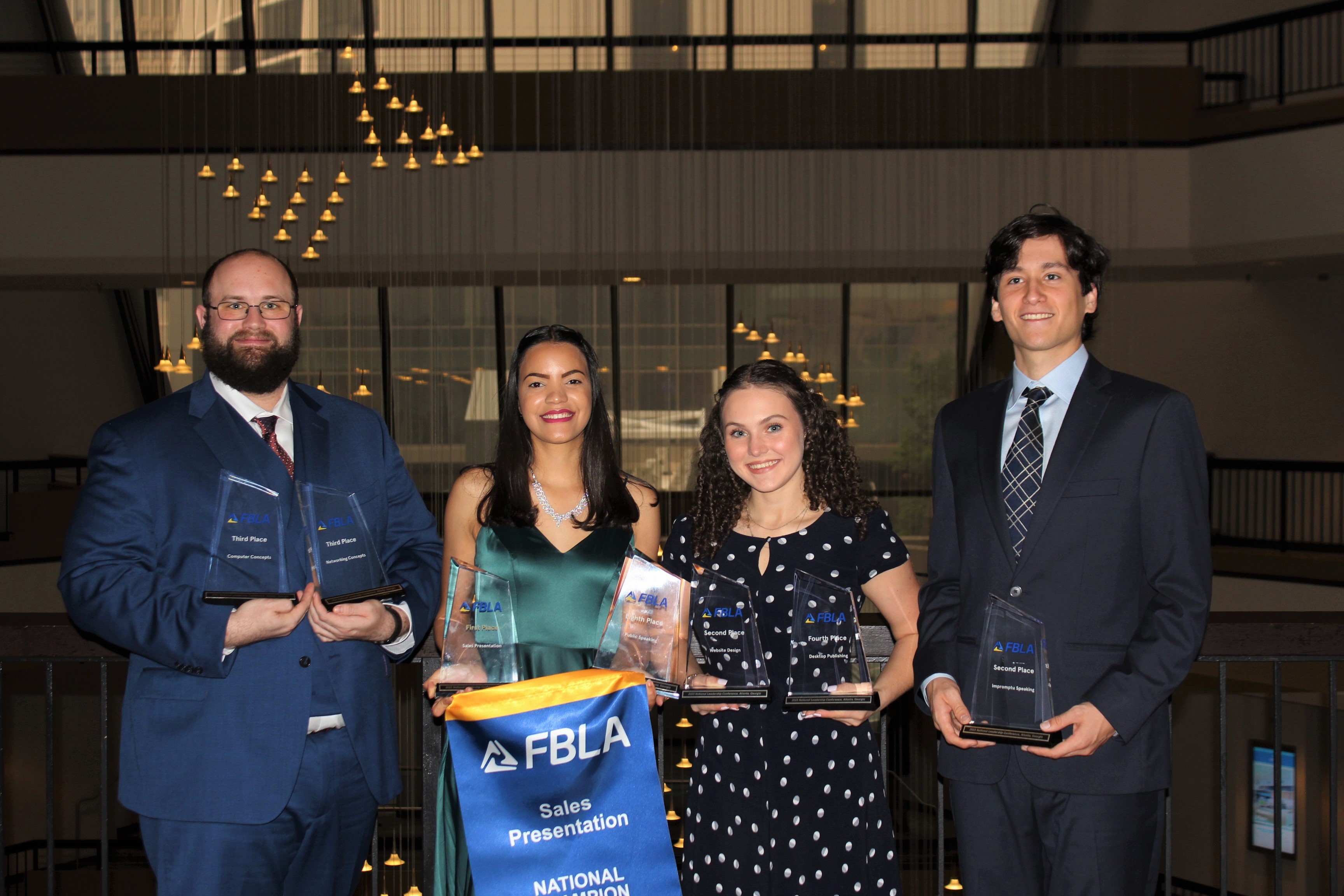 Wake Tech students, left to right, Bradley Huntoon, Chrissty Berry Aracena, Camryn Jamison and Paco Rodriguez