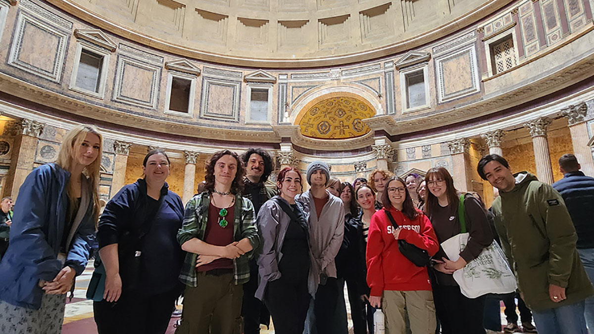 Wake Tech students visit Rome during a Study Abroad trip.