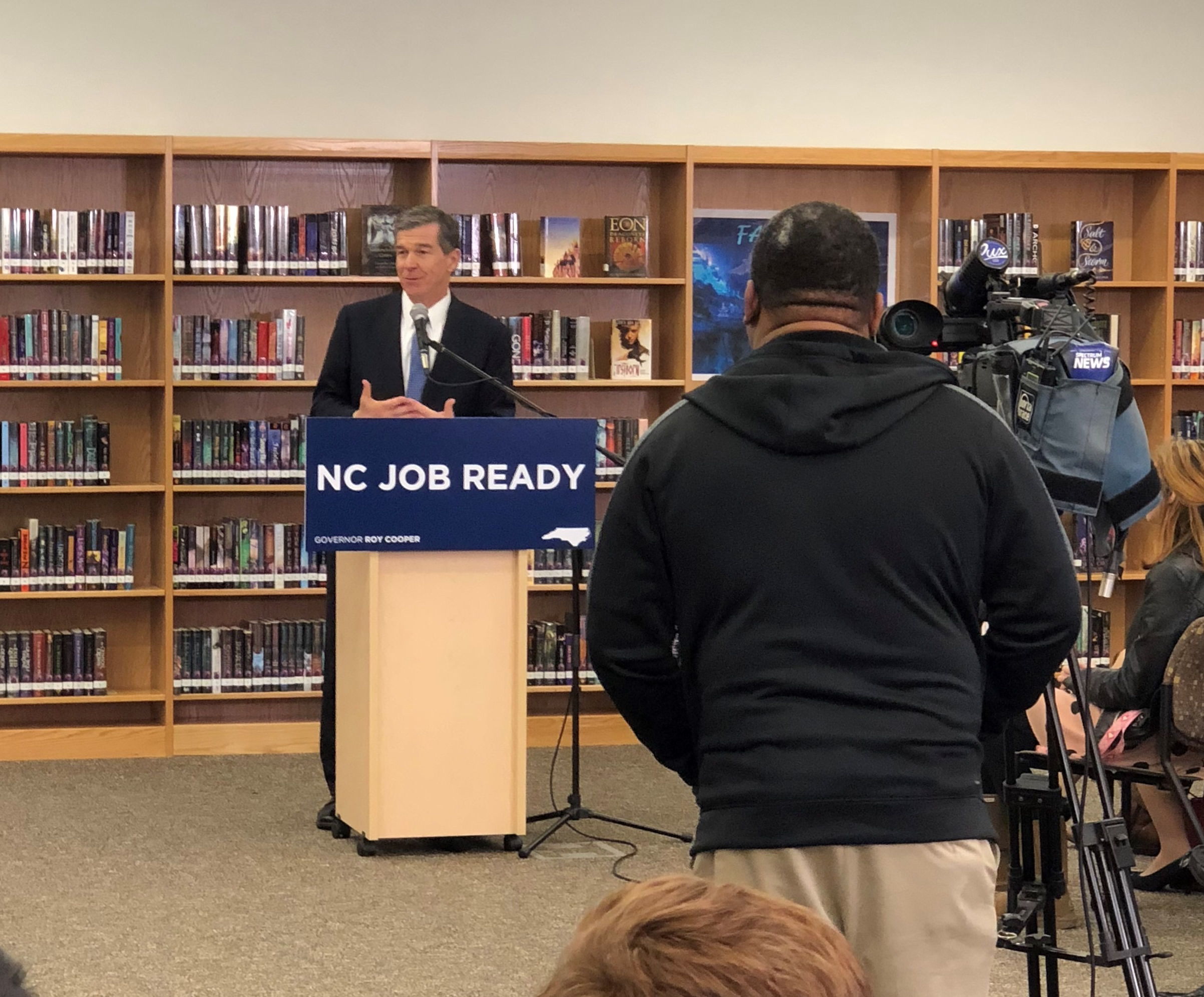 Governor Cooper Unveils Jobs Plan at Vernon Malone College and Career Academy