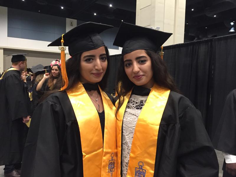 Safaa and Marwa Tazzit, Graduates