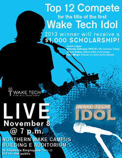 Public Invited As First Wake Tech Idol Is Named