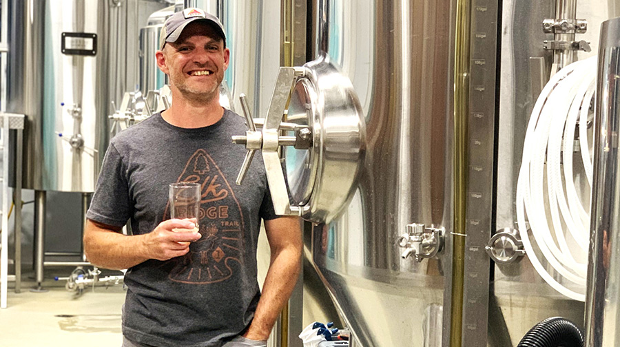 Chris Gallagher, graduate of Wake Tech's Commercial Craft Brewing program