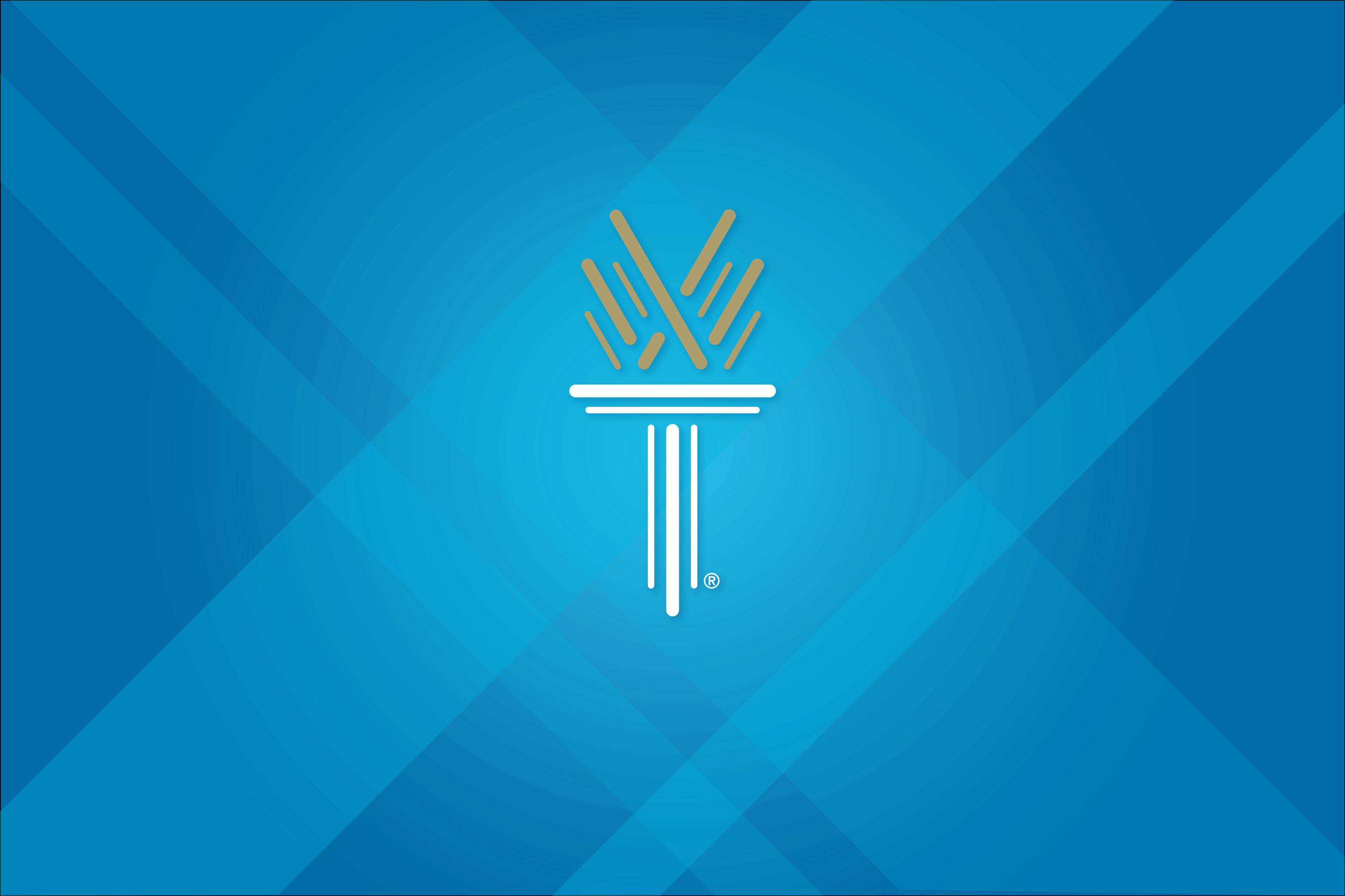 Wake Tech torch logo on blue background