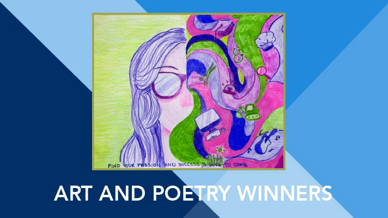 Graphic displaying one of the winning entries in the NCDA art and poetry competition